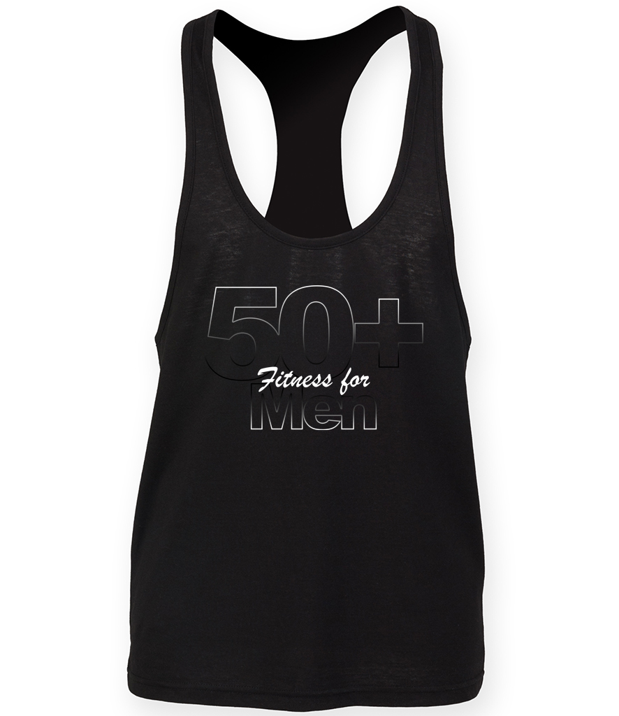 50+ Fitness For men - Black Vest